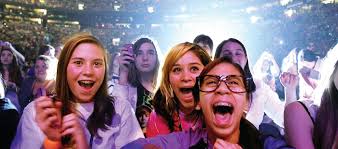 Girls enjoying the concert